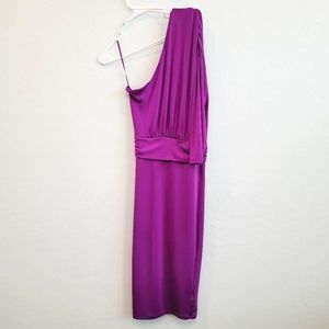 ReVamped Purple One Shoulder Evening Dress Women's Size Small